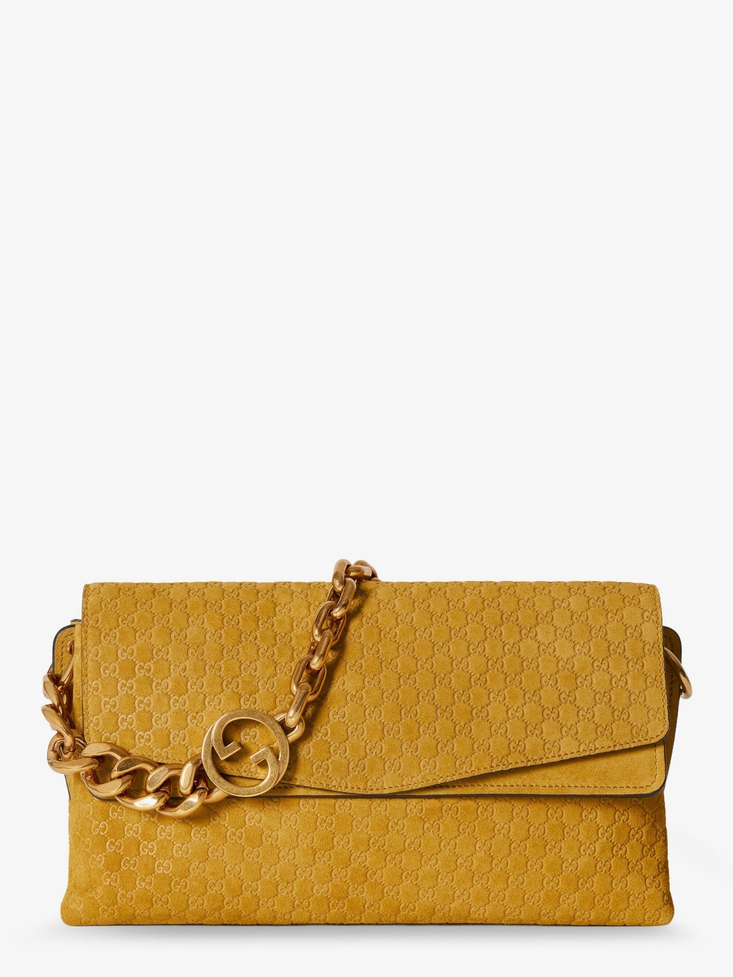 Gucci Women's Suede Shoulder Bag Gold