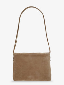 Brunello Cucinelli Women's Suede Shoulder Bag Beige