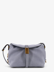 Pinko Women's Suede Shoulder Bag Blue