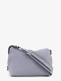 Pinko Women's Suede Shoulder Bag Blue