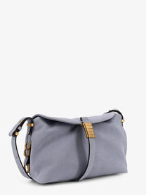 Pinko Women's Suede Shoulder Bag Blue