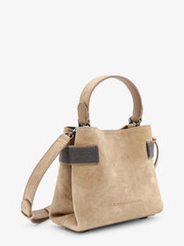 Brunello Cucinelli Women's Suede Shoulder Bag Brown