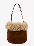 Saint Laurent Women's Suede Shoulder Bag Gold