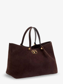 Valentino Women's Suede Shoulder Bag Brown