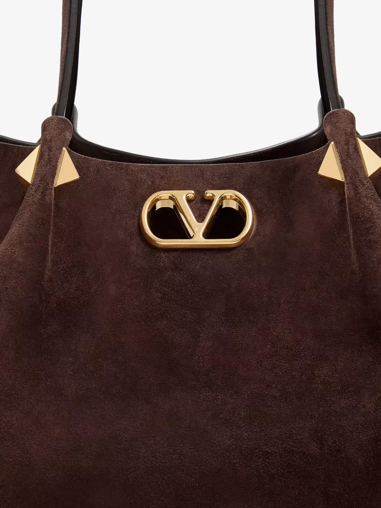 Valentino Women's Suede Shoulder Bag Brown