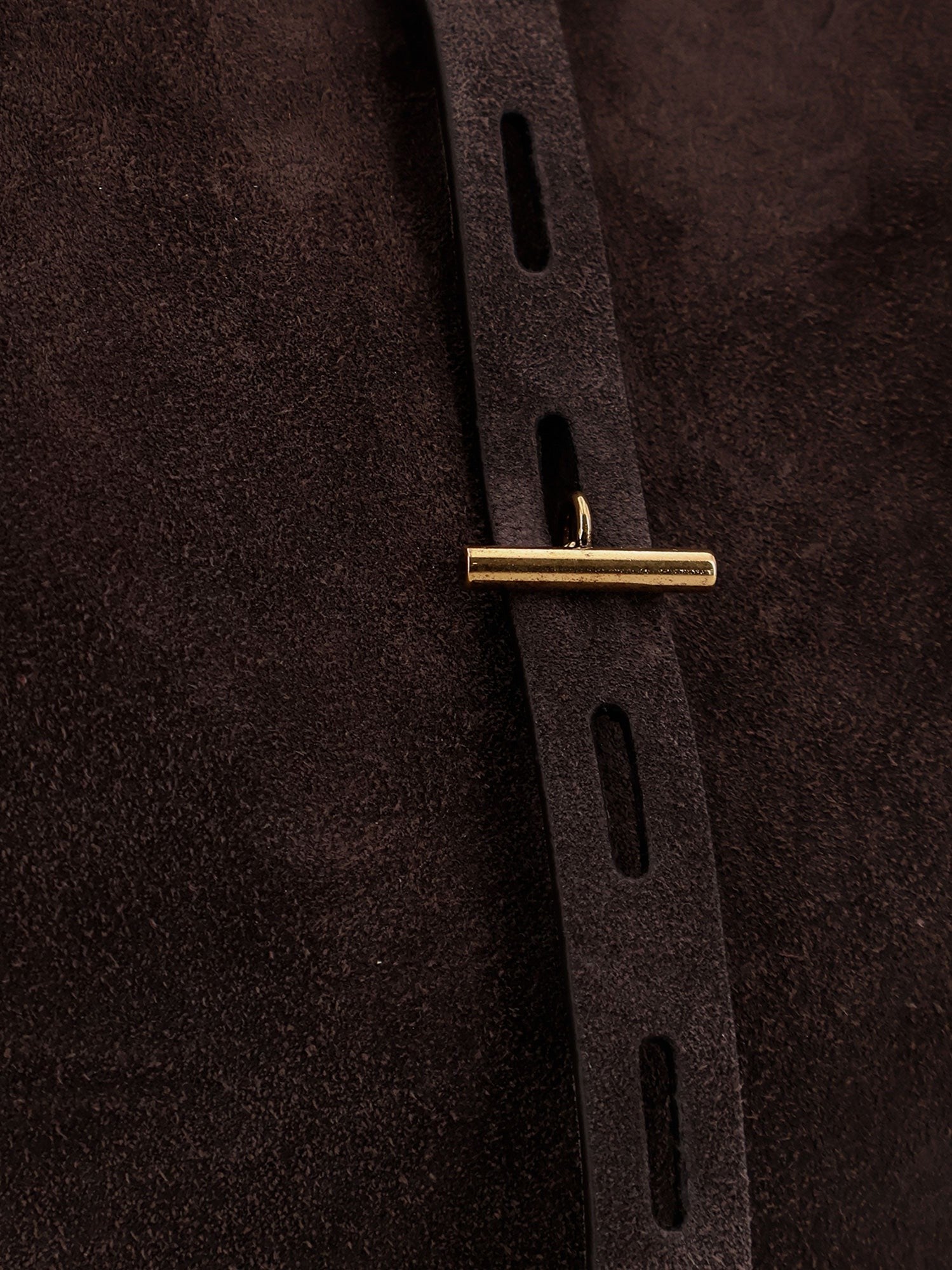 Mino Bossi Women's Suede Shoulder Bag Gold Mino Bossi