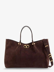 Valentino Women's Suede Shoulder Bag Brown