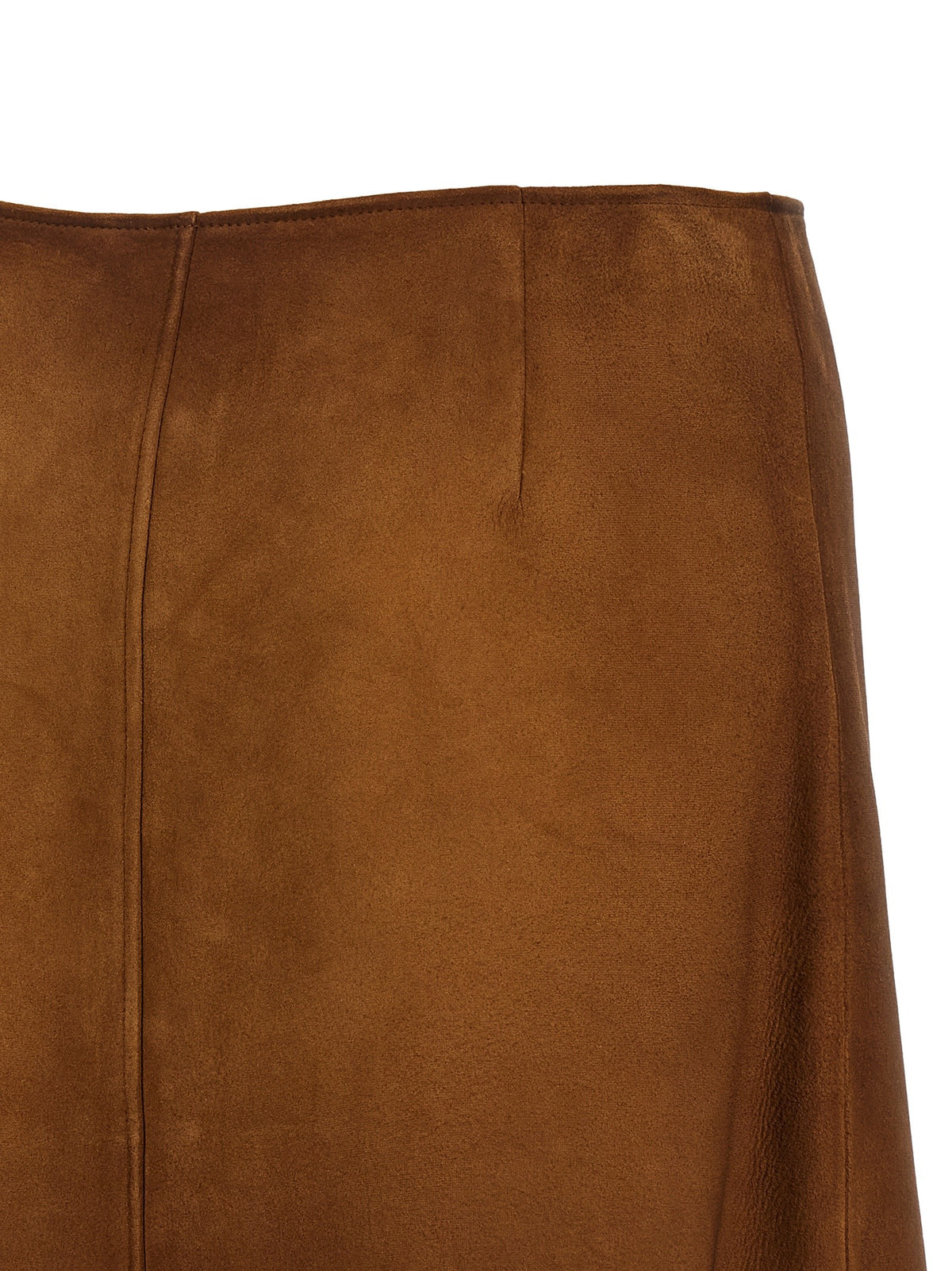 Miu Miu Suede Skirt Brown, view 4
