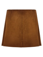 Miu Miu Suede Skirt Brown, view 2