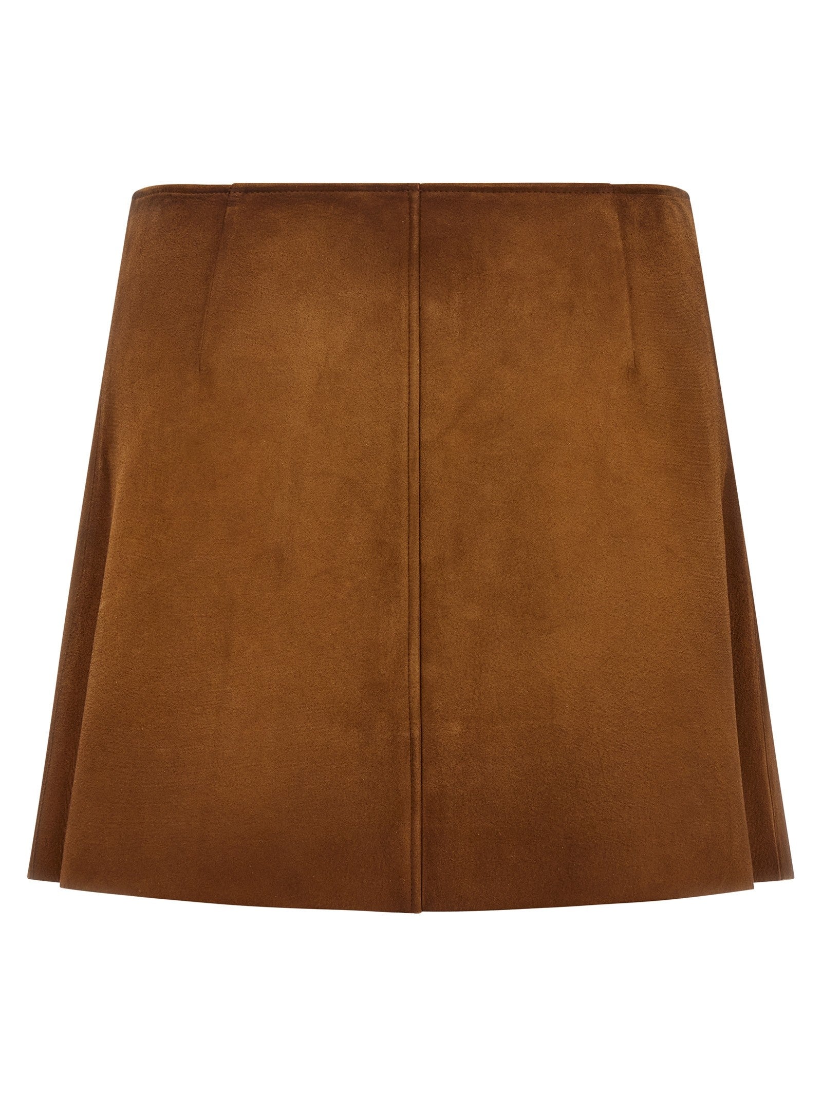 Miu Miu Suede Skirt Brown