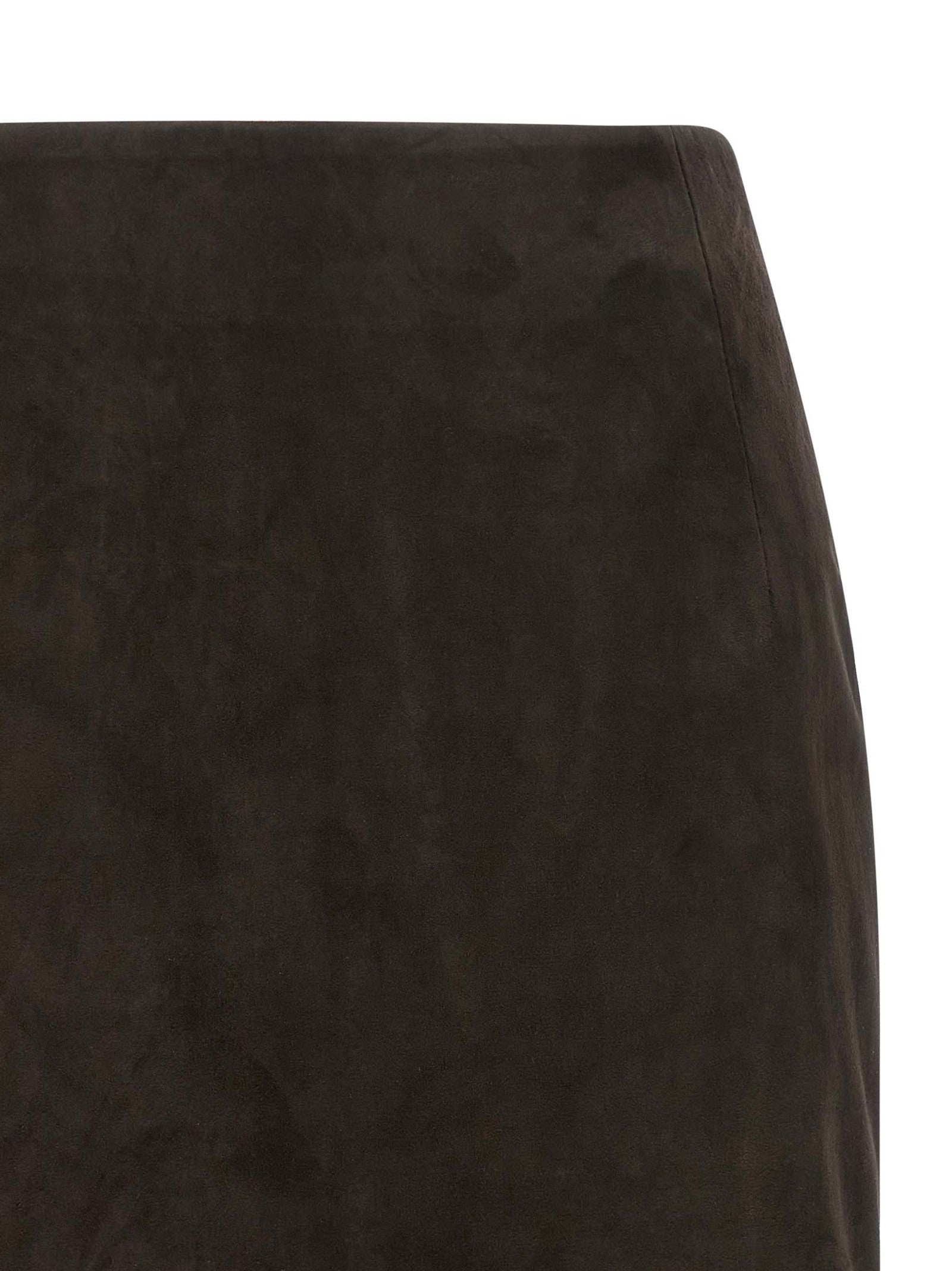 ROTATE Birger Christensen Suede Skirt Red