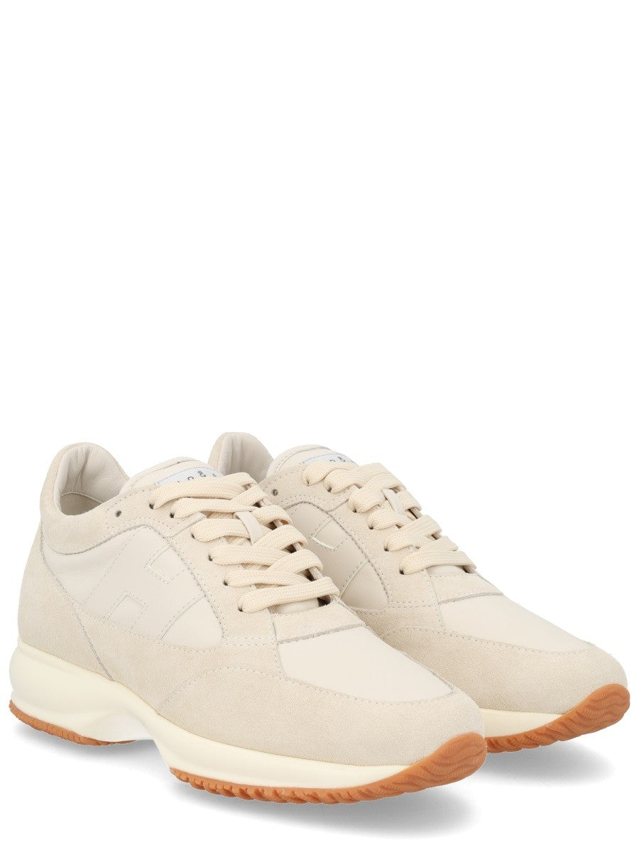 Hogan Women's Suede Sneaker Beige