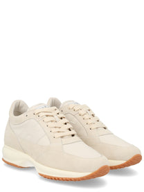 Hogan Women's Suede Sneaker Beige