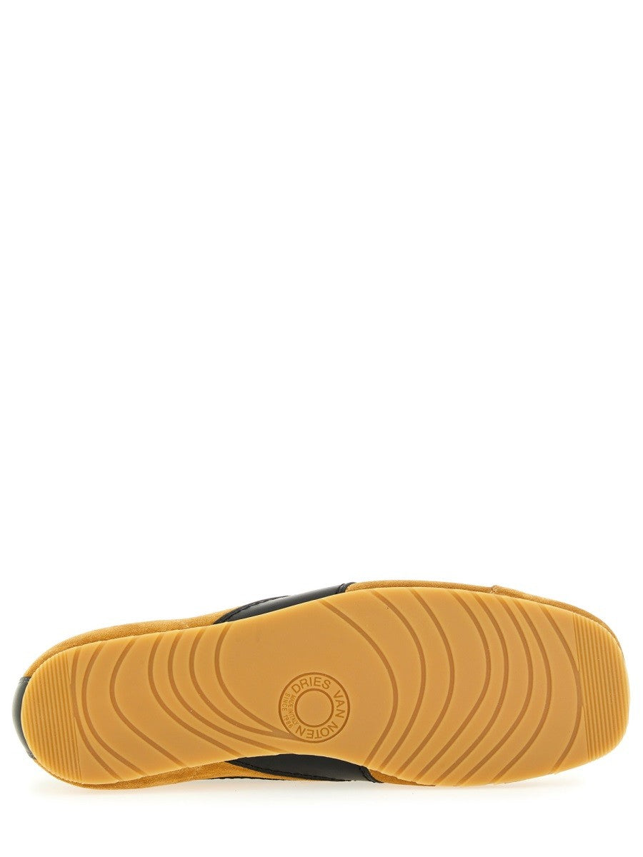 Dries Van Noten Men's Suede Sneaker Multicolor
