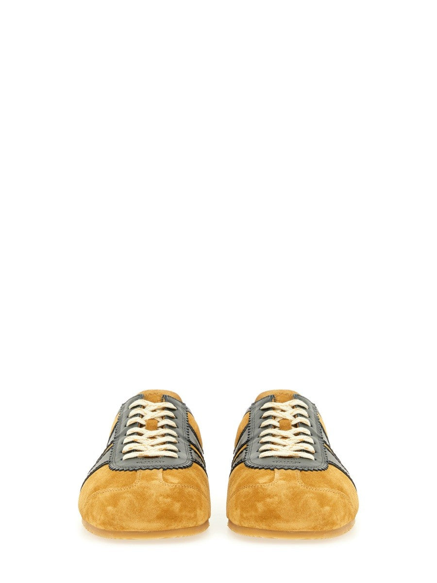 Dries Van Noten Men's Suede Sneaker Multicolor