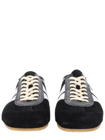 Dries Van Noten Men's Suede Sneaker Black