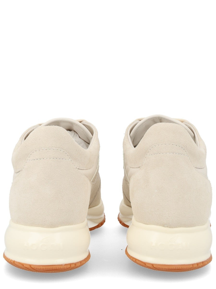 Hogan Women's Suede Sneaker Beige