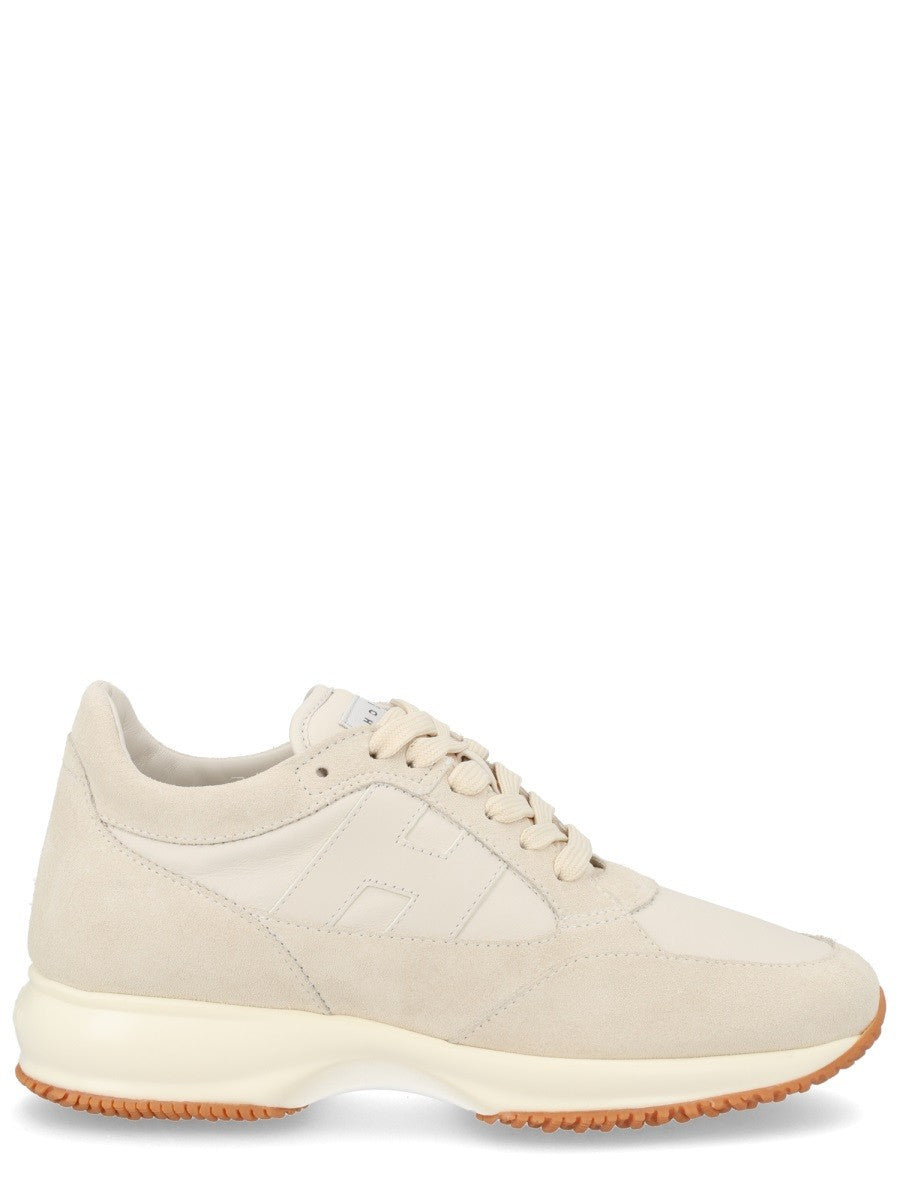 Hogan Women's Suede Sneaker Beige