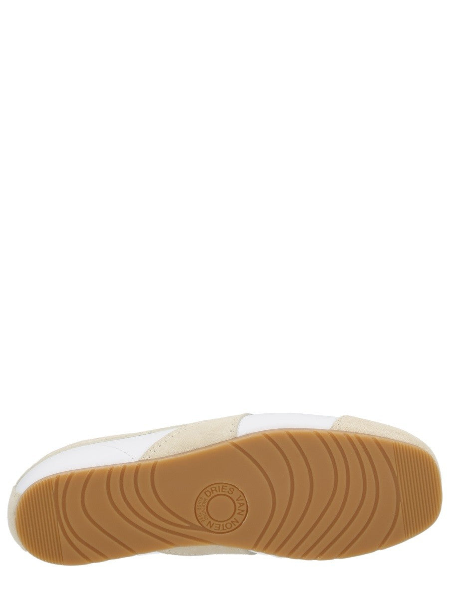 Dries Van Noten Women's Suede Sneaker White, view 6