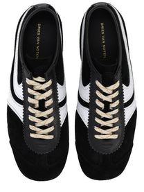 Dries Van Noten Men's Suede Sneaker Black