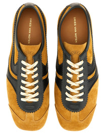 Dries Van Noten Men's Suede Sneaker Multicolor