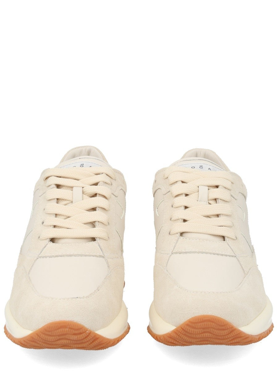 Hogan Women's Suede Sneaker Beige