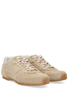 Alohas Women's Suede Sneaker Beige, view 2