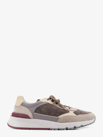 Brunello Cucinelli Men's Suede Sneakers Grey