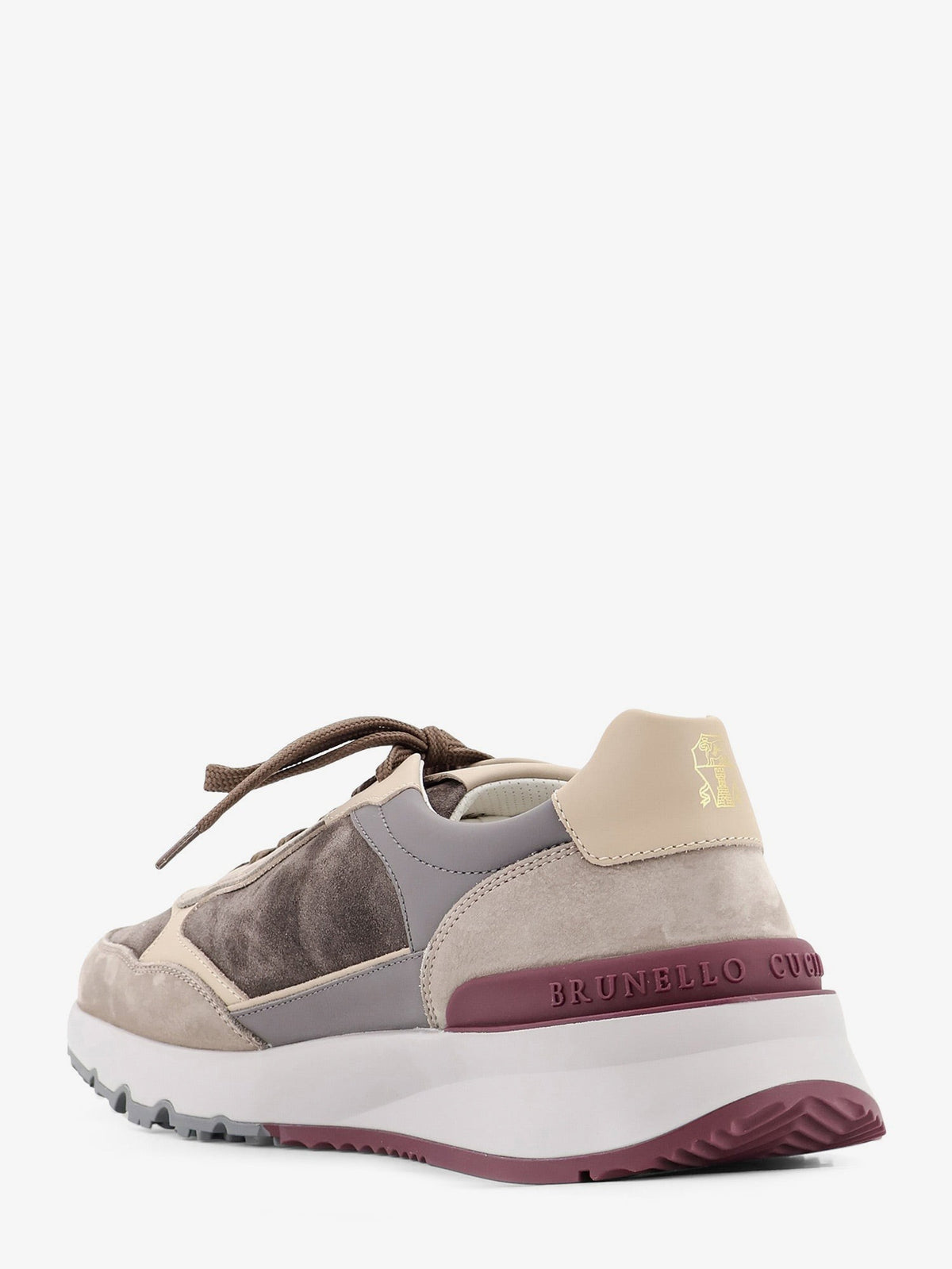Brunello Cucinelli Men's Suede Sneakers Grey