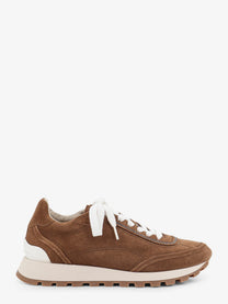Brunello Cucinelli Women's Suede Sneakers Beige