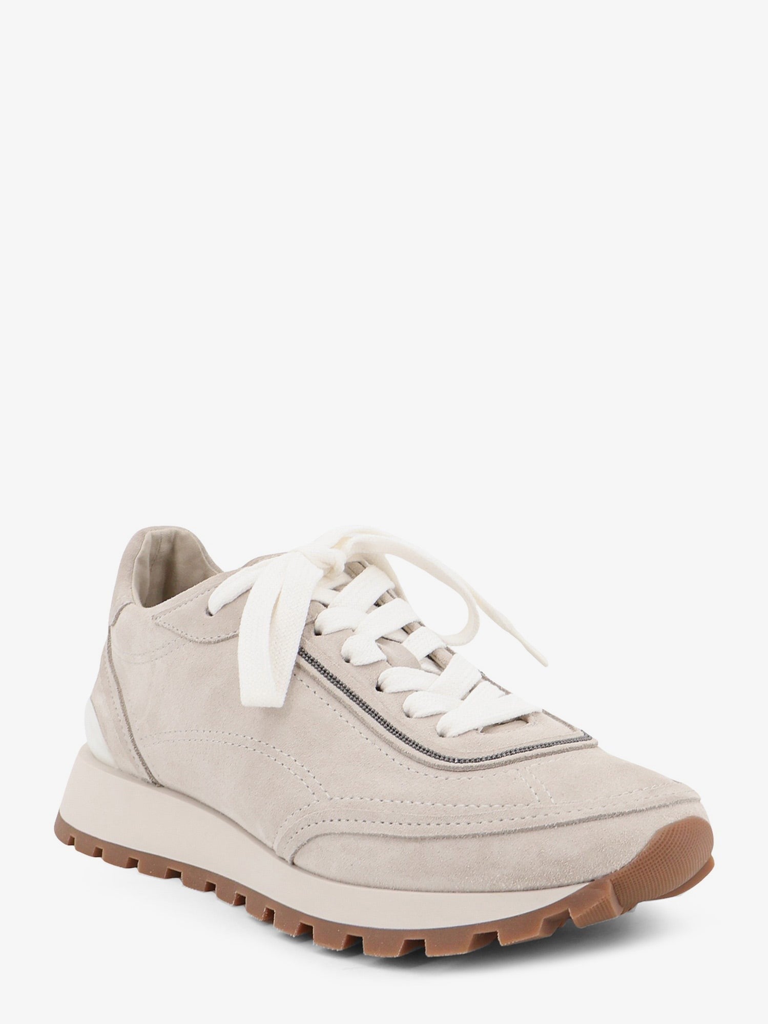 Brunello Cucinelli Women's Suede Sneakers QUARZO