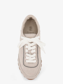 Brunello Cucinelli Women's Suede Sneakers QUARZO