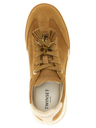 TWINSET Suede Sneakers Beige, view 4