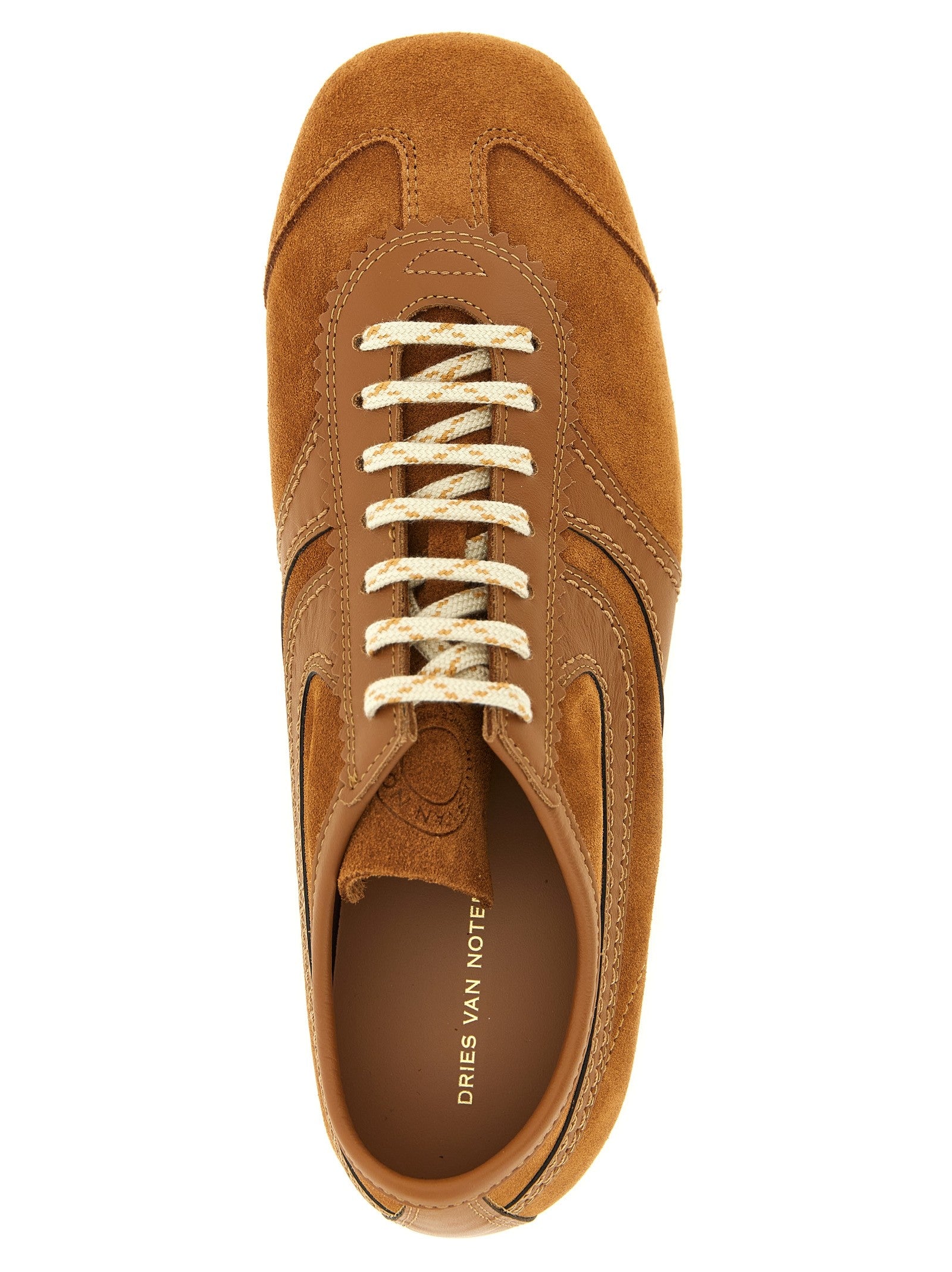 Dries Van Noten Suede Sneakers Brown