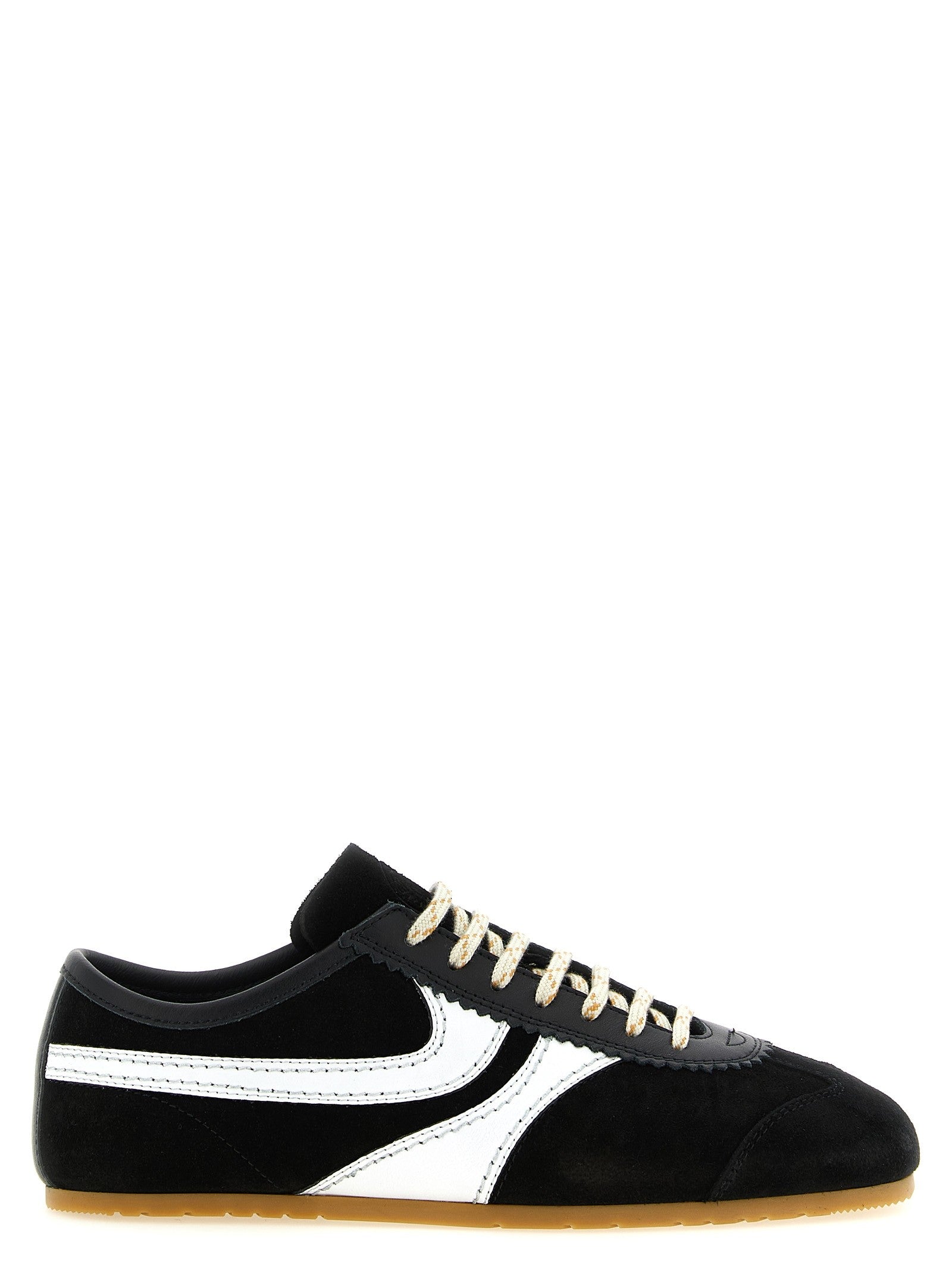 Dries Van Noten Suede Sneakers White