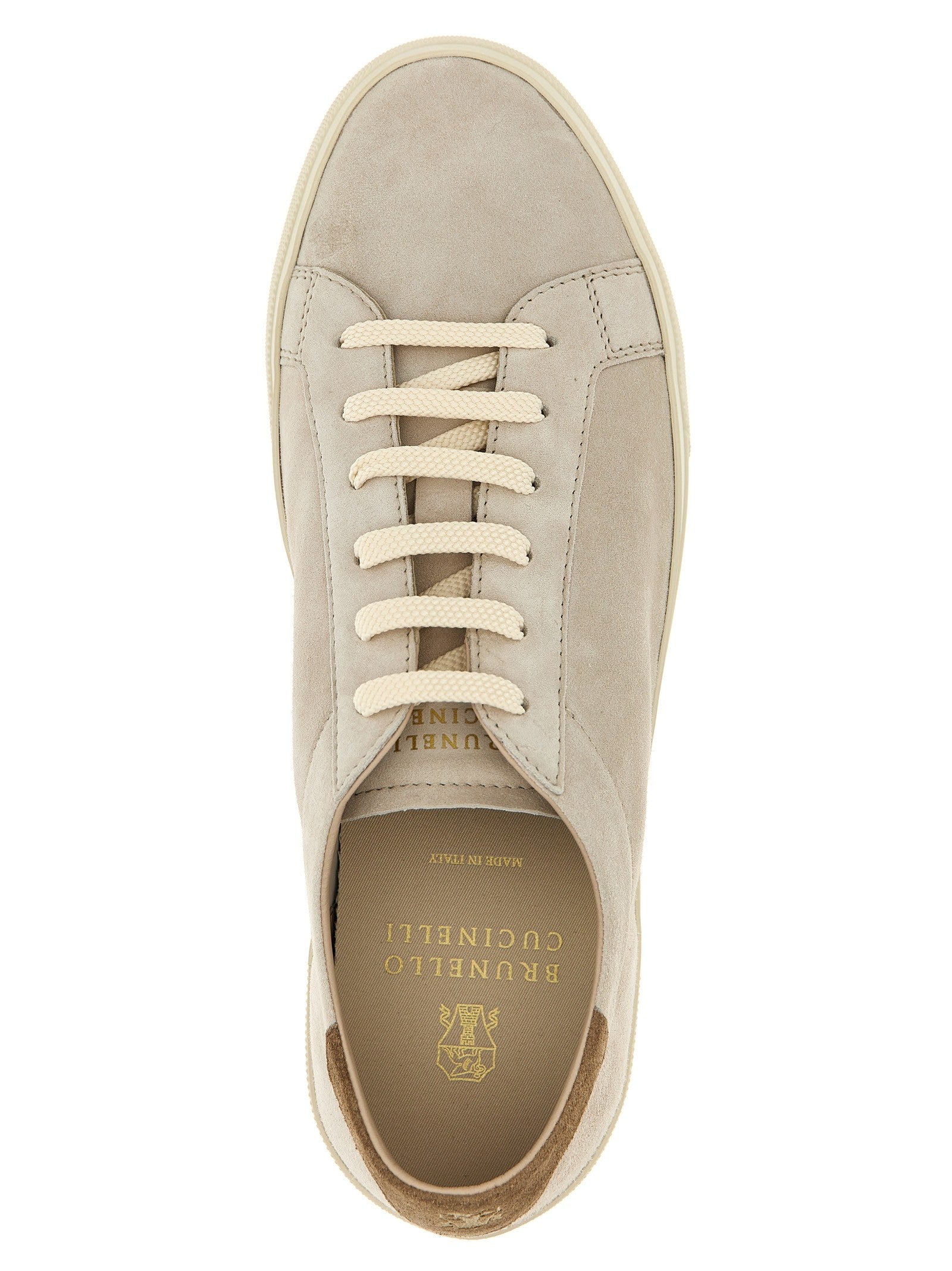 Brunello Cucinelli Suede Sneakers Beige