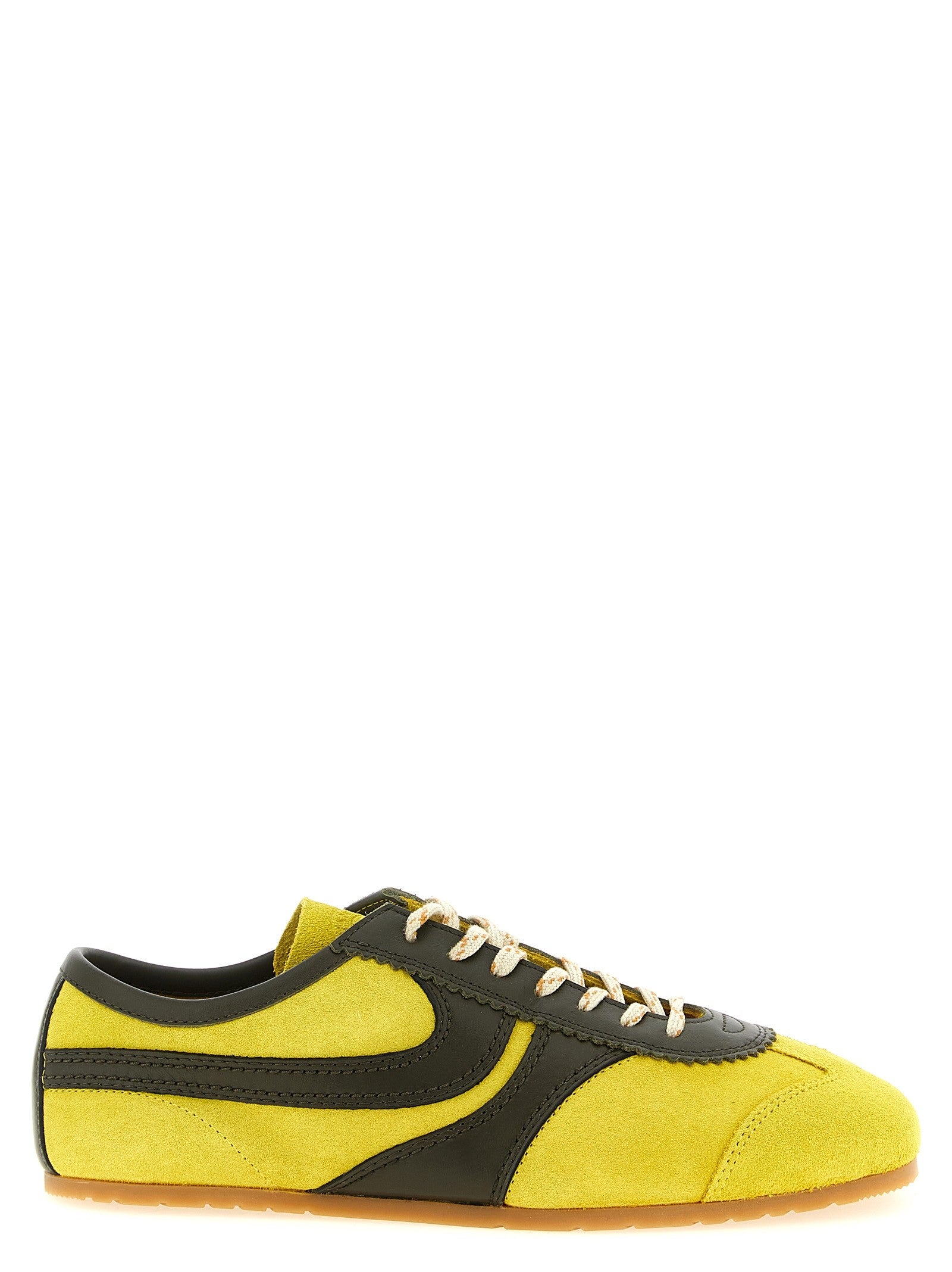 Dries Van Noten Suede Sneakers Yellow