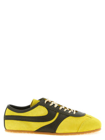 Dries Van Noten Suede Sneakers Yellow