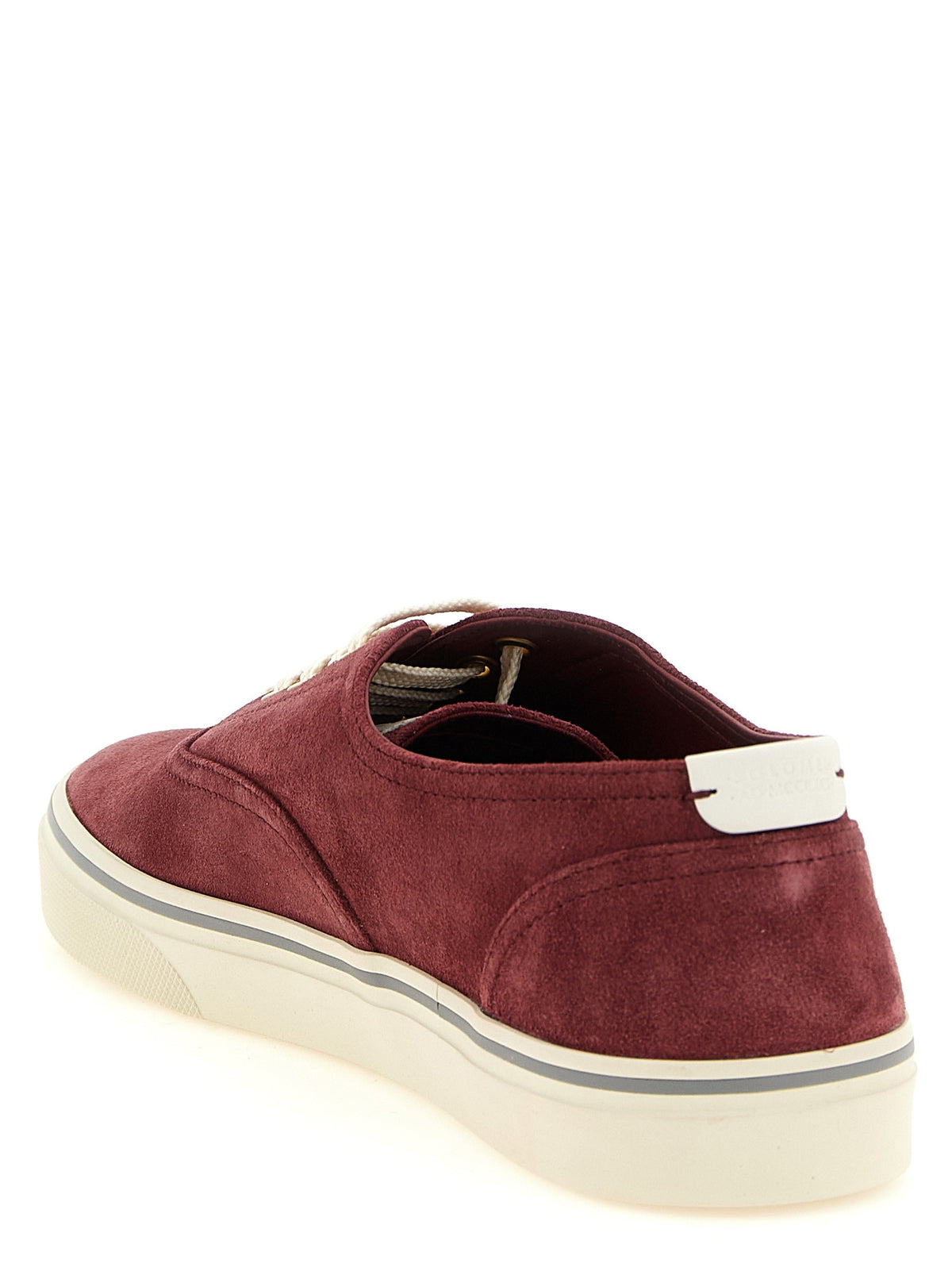 Brunello Cucinelli Suede Sneakers Red, view 3