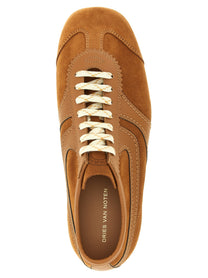 Dries Van Noten Suede Sneakers Beige