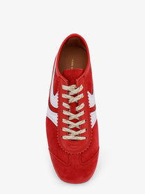 Dries Van Noten Women's Suede Sneakers Red
