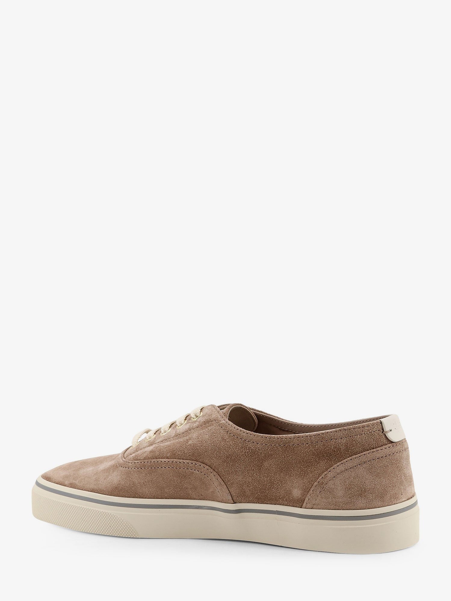 Brunello Cucinelli Men's Suede Sneakers Beige