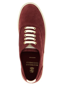 Brunello Cucinelli Suede Sneakers Red