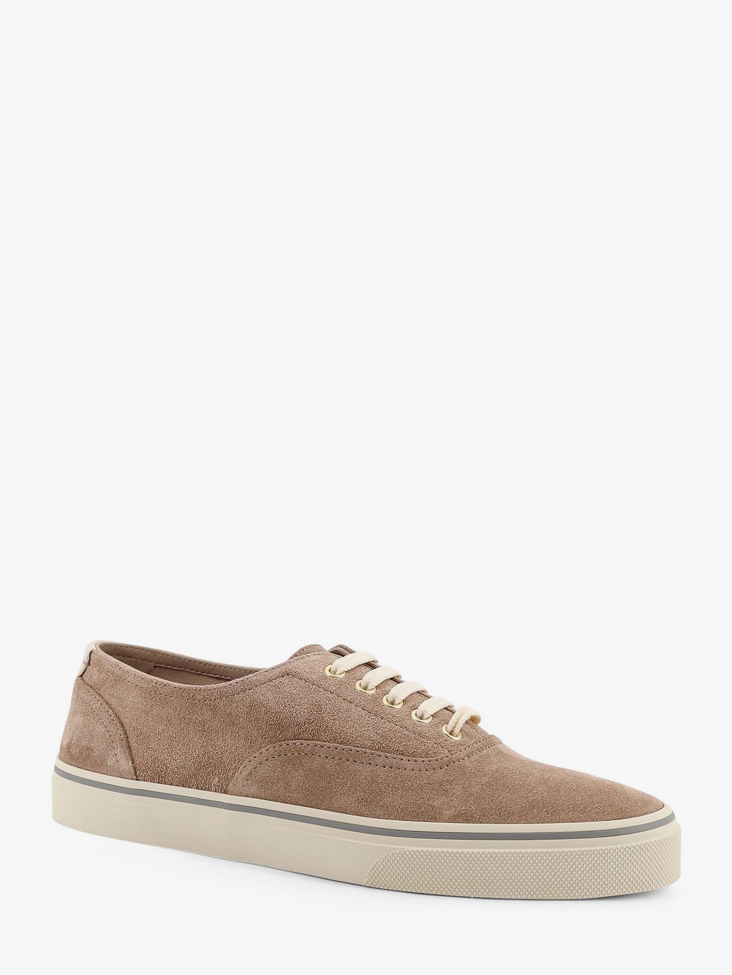 Brunello Cucinelli Men's Suede Sneakers Grey