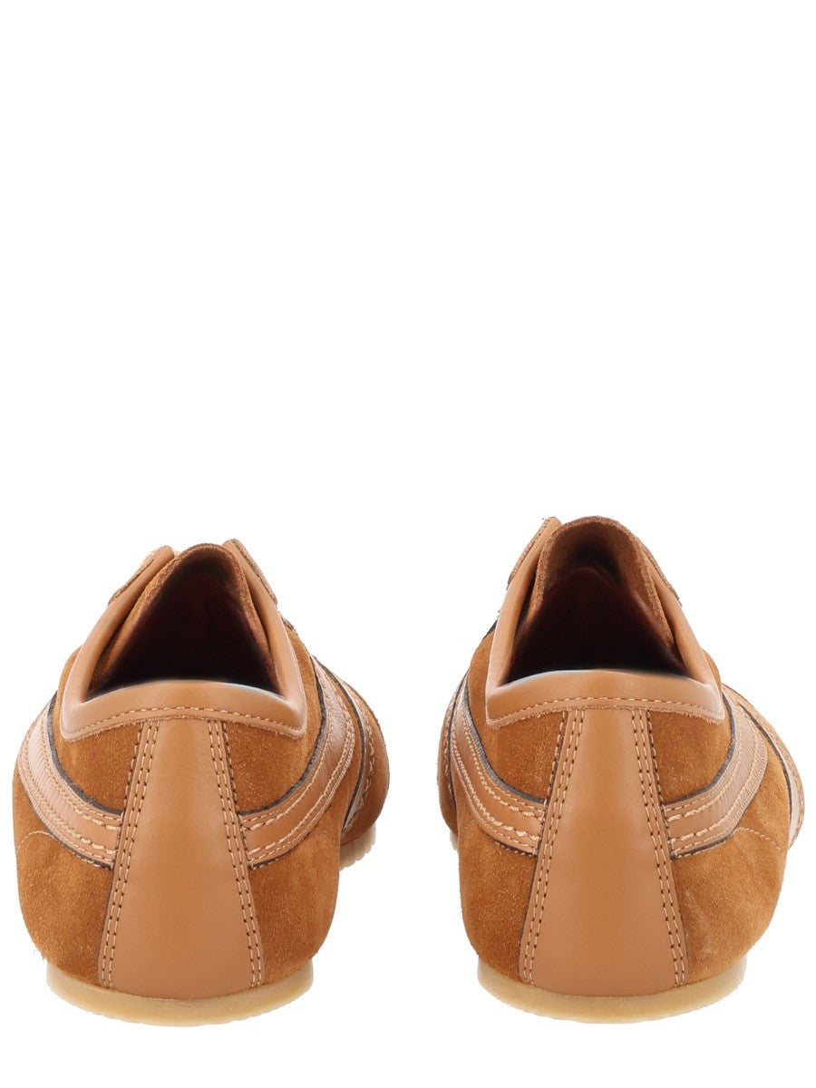 Dries Van Noten Women's Suede Sneakers Brown