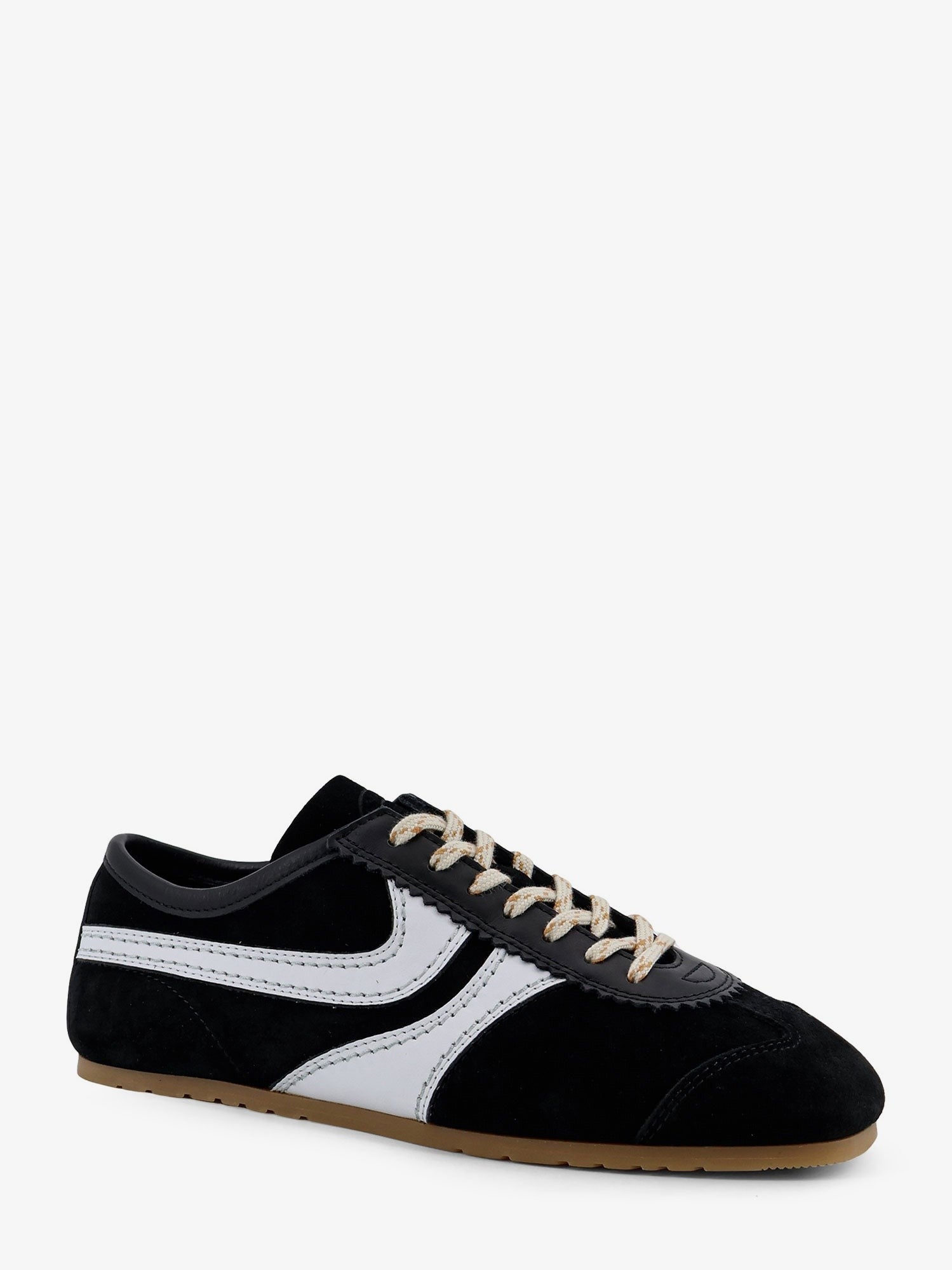 Dries Van Noten Women's Suede Sneakers Black