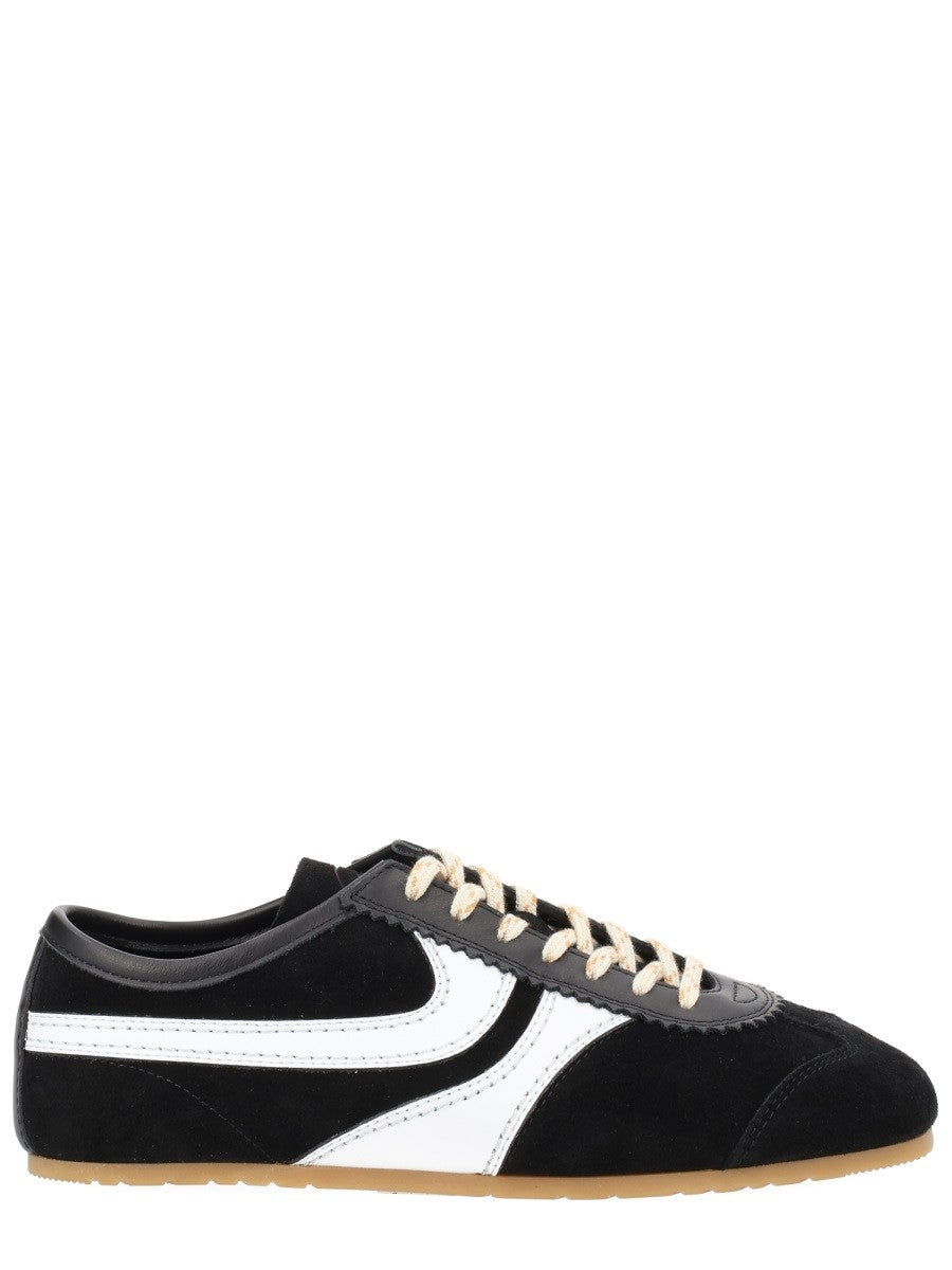 Dries Van Noten Women's Suede Sneakers Black