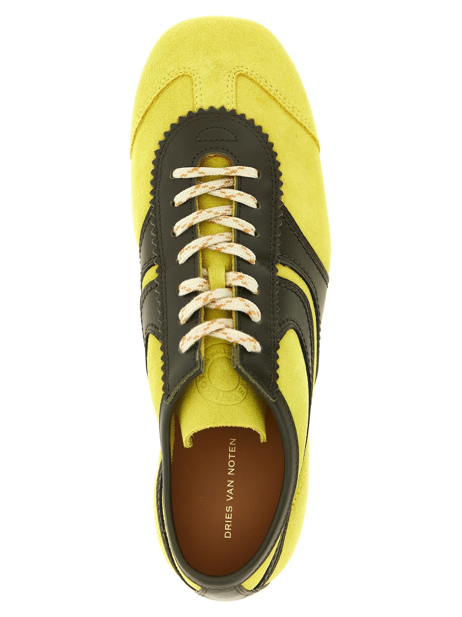Dries Van Noten Suede Sneakers Yellow