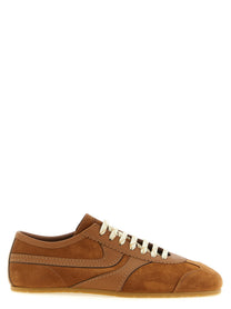 Dries Van Noten Suede Sneakers Beige