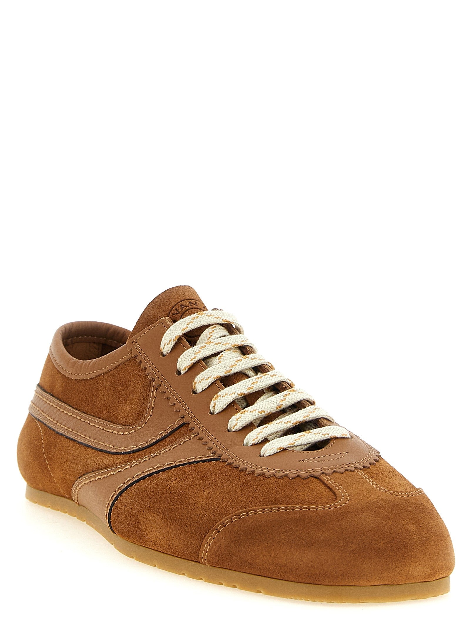 Dries Van Noten Suede Sneakers Beige